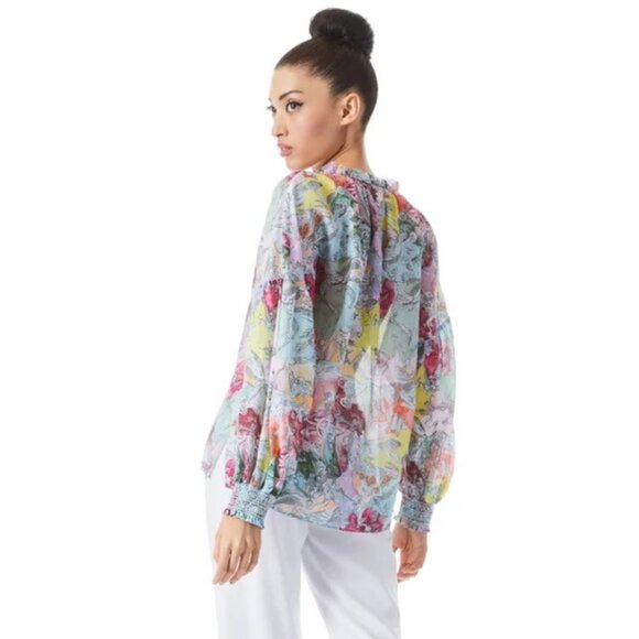 Alice + Olivia x Lola Schnabel Julius Tunic Top in Lola's Dream Size XS - Picture 2 of 5